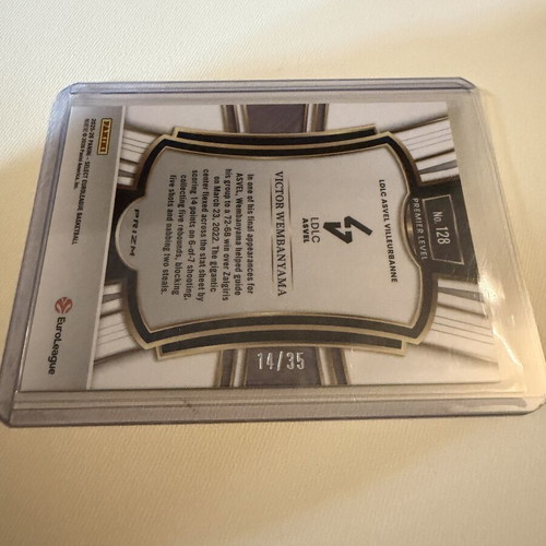 Victor Wembanyama Euroleague Panini Select card new
