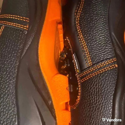 Pallstar Viper work shoes with orange anti-slip sole, new