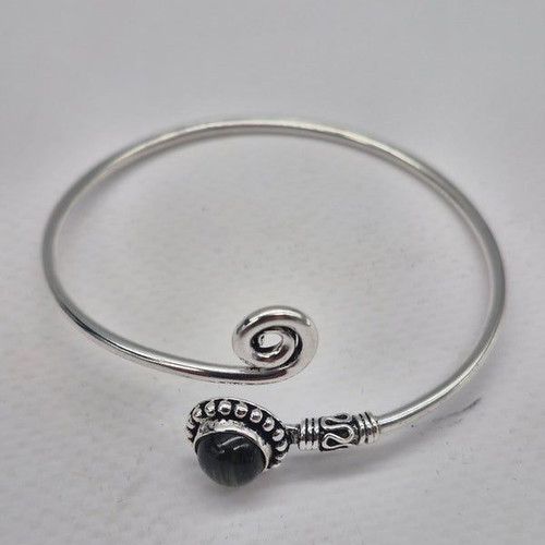 Labradorite Crystal Bracelet silver plated new