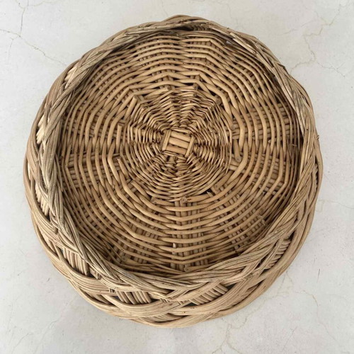 Vintage wicker bread basket