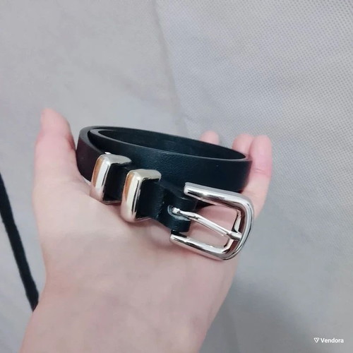 Belt set adjustable black and silver like new
