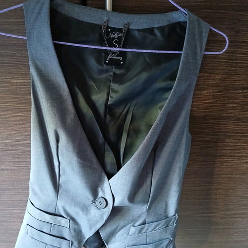 Stradivarius vest gray like new, small