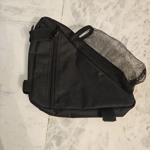 Bicycle Frame Triangle Bag with Bottle Holder Black New