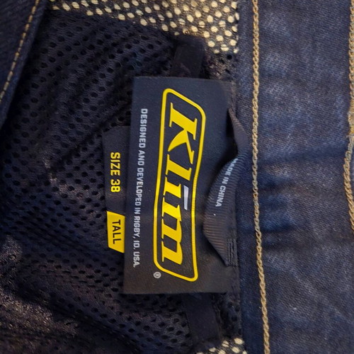Klim motorcycle jeans like new, size 38 tall