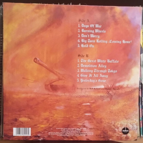 Saxon Dogs Of War LP 2016 like new, rare orange vinyl