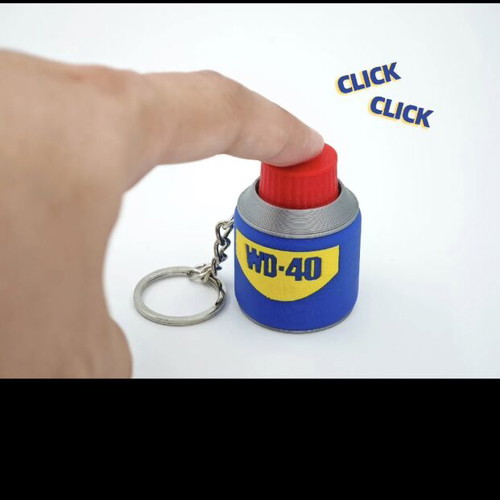 WD40 Fidget Clicker Stress Relief Keyring new