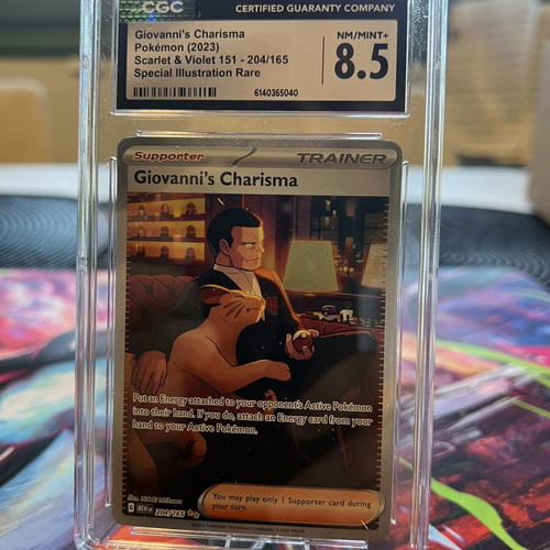 Giovanni’s Charisma CGC 8.5 Pokémon card like new