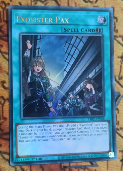 2) Exosister Pax (Ultra Rare, Yugioh)
