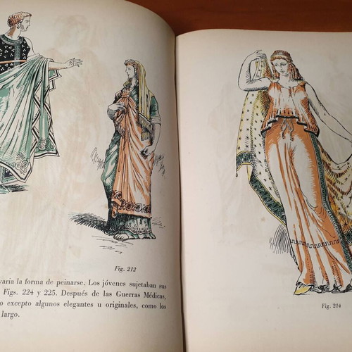 Historia Del Traje book used, history of ancient costumes