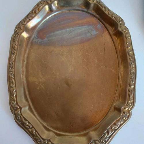 Copper decorative set of 4 items used