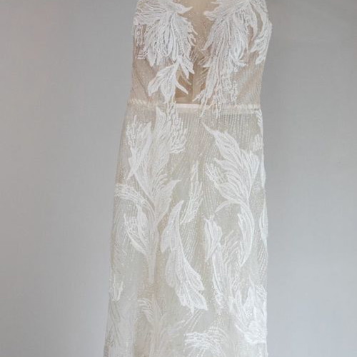Millanova wedding dress worn once, white, size S 36 8