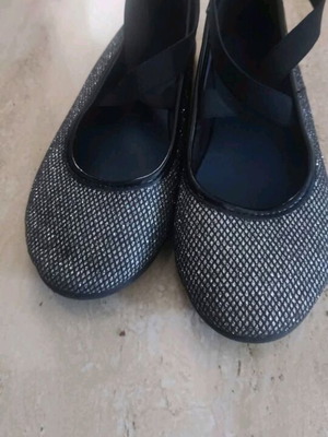 Children's ballet flats used, size 30, silver, minimal use
