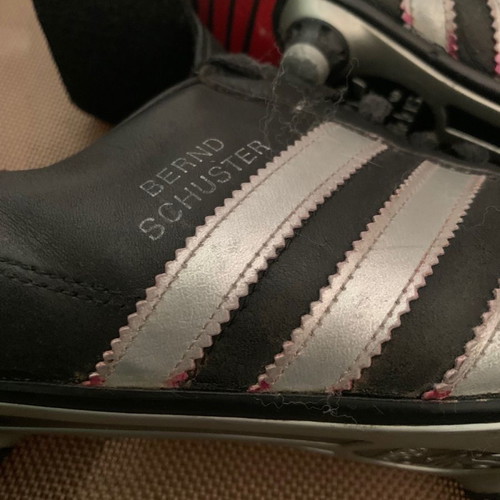 Adidas leather football shoes used, size 42, Bernd Schuster