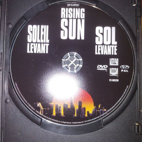 Rising Sun DVD like new, action thriller with subtitles