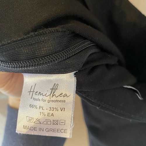 Hemithea high-waisted pants new, black, size S