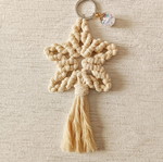 Macrame star keychain new handmade