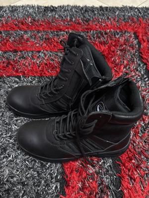 Tactical boots black size 42 new with zipper