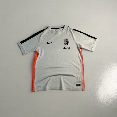 Nike Juventus FC Vintage Y2K 2014-2015 Training T-shirt white orange size M like new