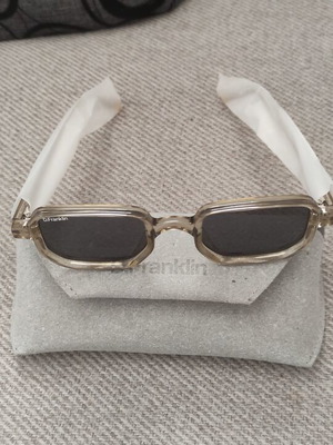 D.Franklin Jiggy Sunglasses Unworn Transparent Frame Smoke Lenses