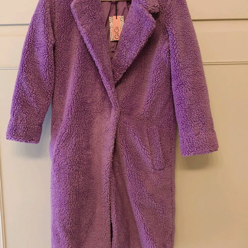 Teddy coat new lilac color, size small Gigi Barcelona