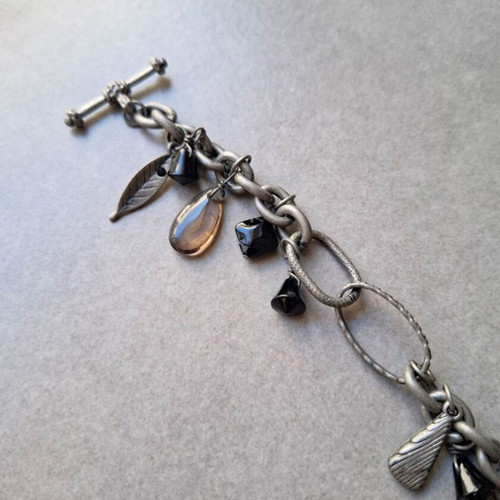 Silver-Tone Charm Bracelet like new