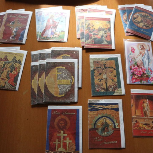 Easter greeting cards with Christ new, pack of 27 pieces