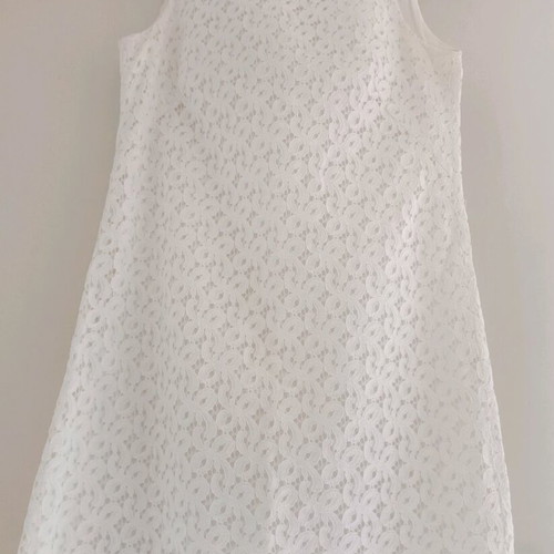 Zara lace dress type Guipure XS used, white