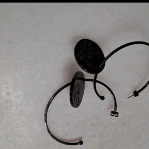 Dsquared2 hoop earrings, black