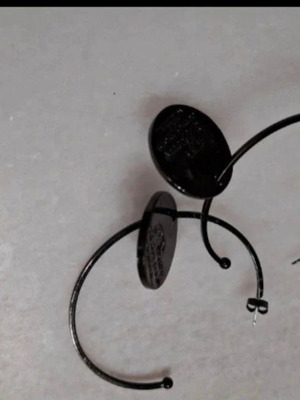 Dsquared2 hoop earrings, black