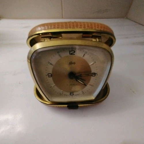 Vintage Schatz alarm clock analog used, table type