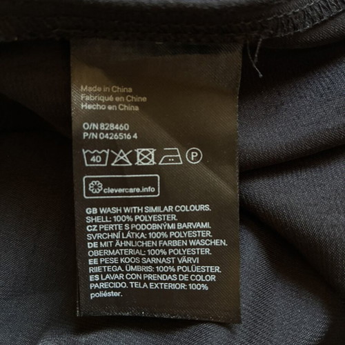 H&M Divided Black Slip Shift Mini Dress Size S Like New