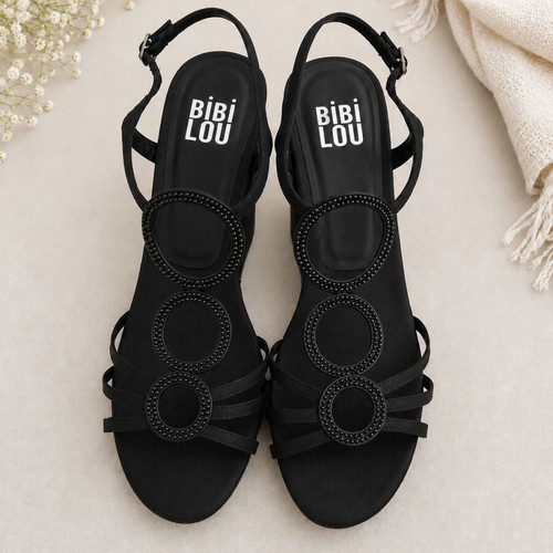 Bibi Lou black platform sandals size 41 like new