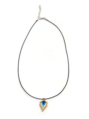 Handmade leaf necklace TX039 new with Japanese miyuki beads