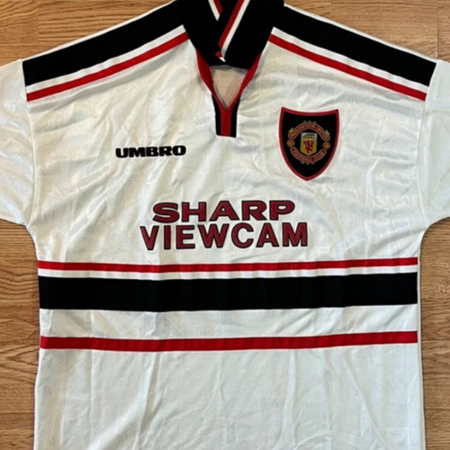 Manchester United 1997–99 Away Shirt Umbro Sharp Viewcam XL