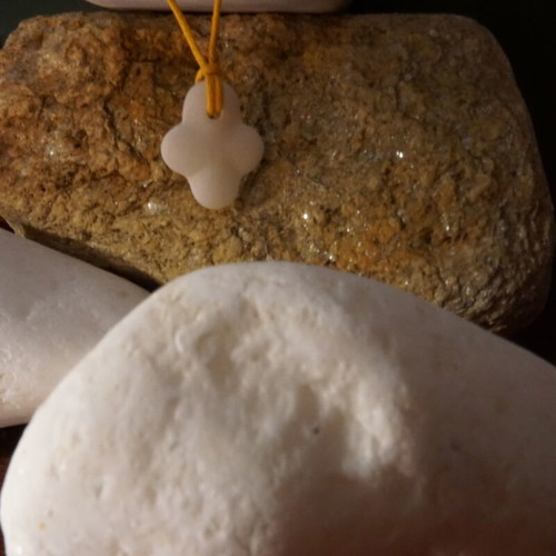 Collectible Cycladic marble and stone cross, hand-carved