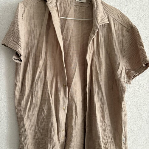 Short Sleeve Shirt beige size M, like new, relaxed fit