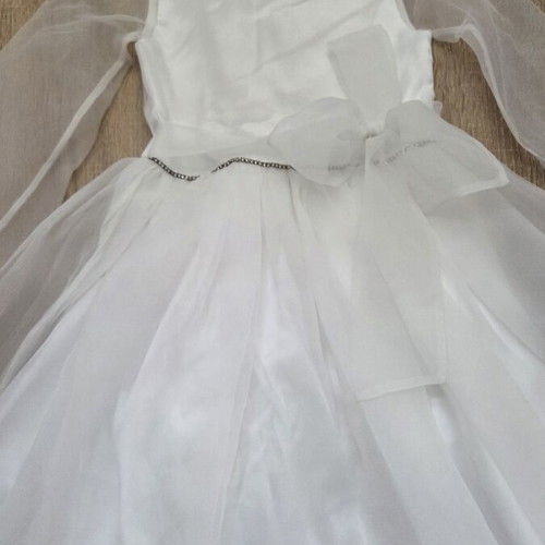 White dress for flower girl, ages 5 to 8