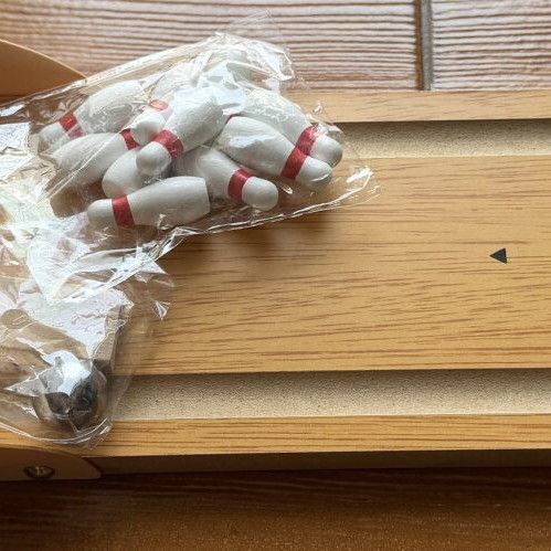 Wooden Mini Bowling Game like new