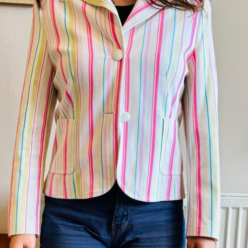 Apriori jacket like new with colorful stripes, size L