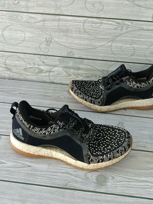 Adidas Pure Boost X sneakers used, size 37.5, black and gray