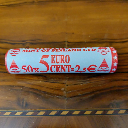 Finland euro 50 x 5c 2001 new, roll