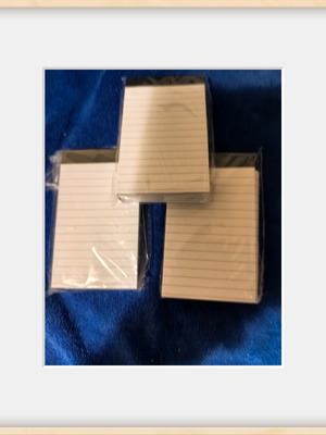 Small notepad pack of 3 with 5 pieces each, new