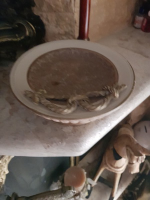 Ceramic ashtray used