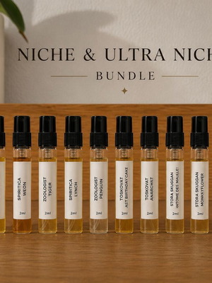 Πακέτο δειγμάτων Niche και Ultra Niche με 19 μεταγγισμένα και 3 δώρα