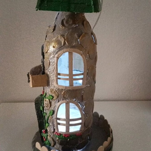 Fairytale house handmade lamp new, decorative fairy tale house