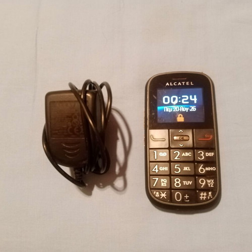 Alcatel 282 One Touch phone, black, Greek menu, with charger