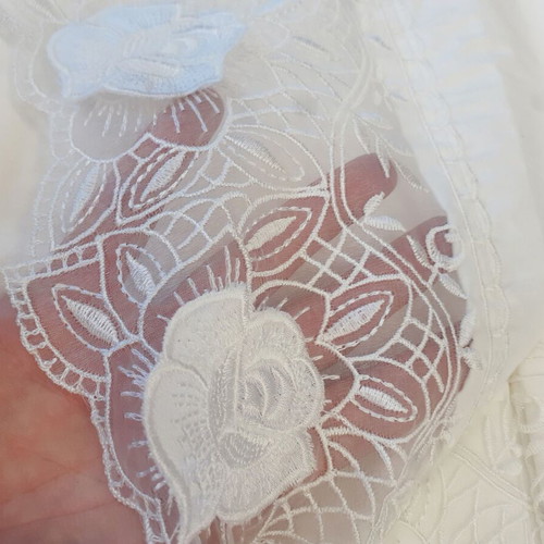 Palamaiki double bed sheets with lace, 100% cotton, new