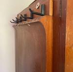 Wardrobe walnut handmade 1960 used