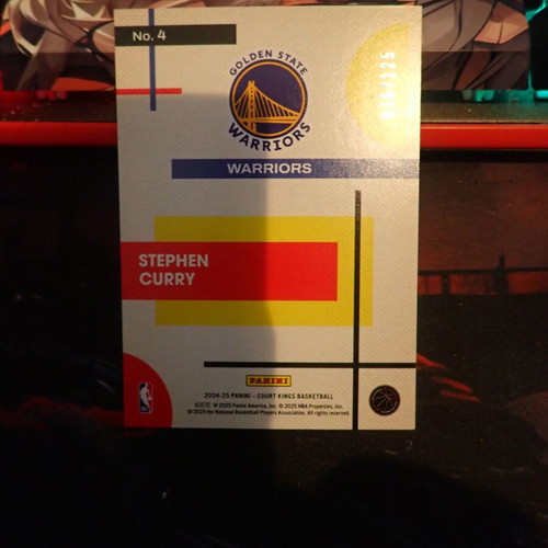 Panini NBA Court Kings 2024-2025 Stephen Curry Modern Strokes 075/125