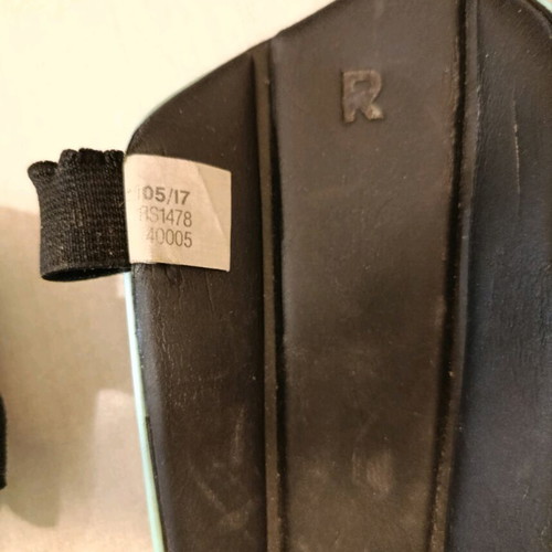 Adidas kids shin guards used with adjustable strap